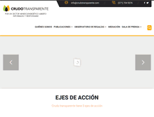 Tablet Screenshot of crudotransparente.com